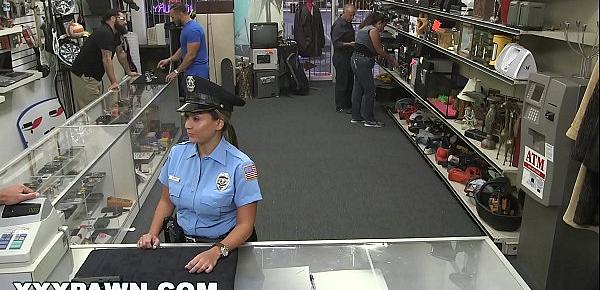  XXX PAWN - Juicy Latin Police Officer No Speaky English, Desperate For Money!